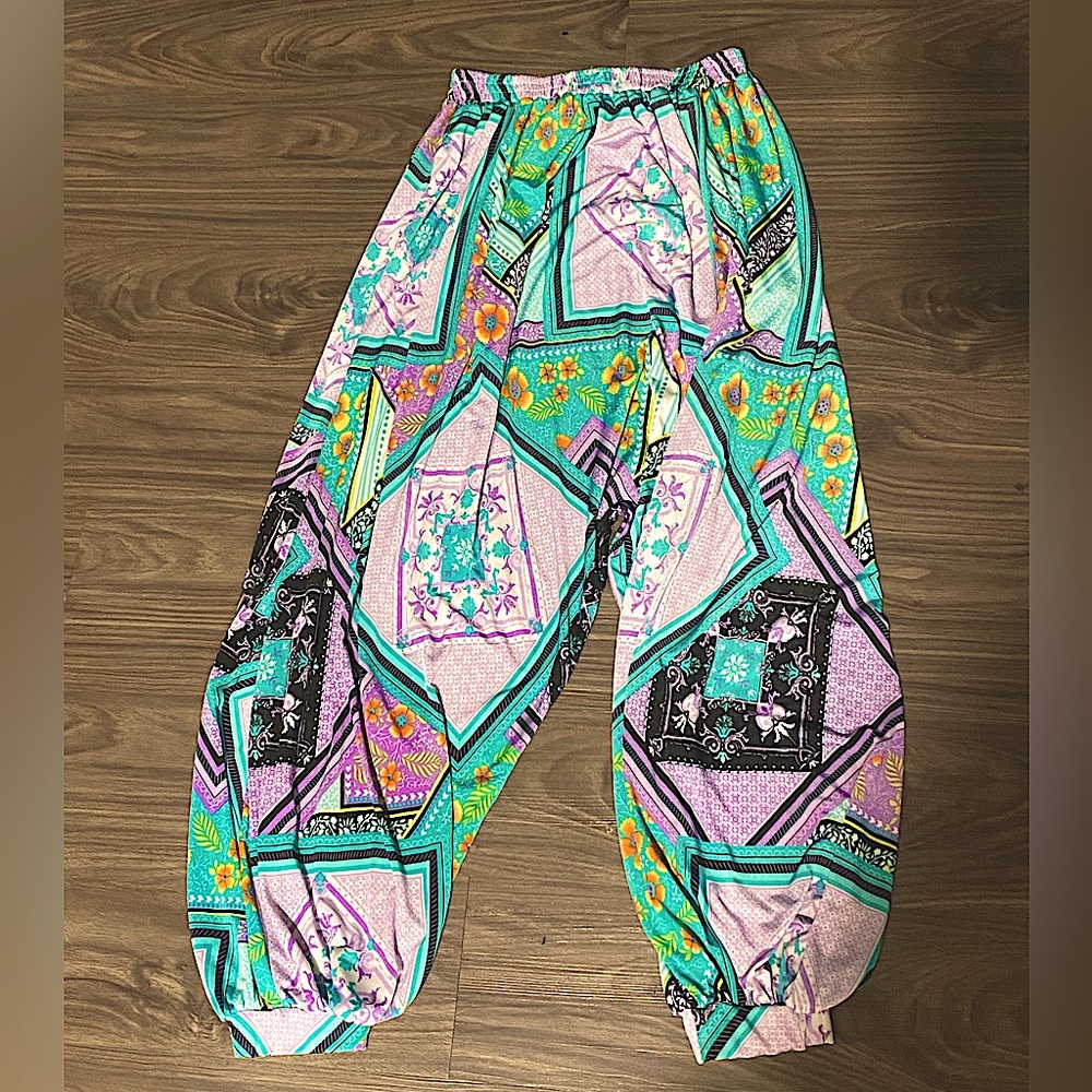 Fun bright colored Harem pants